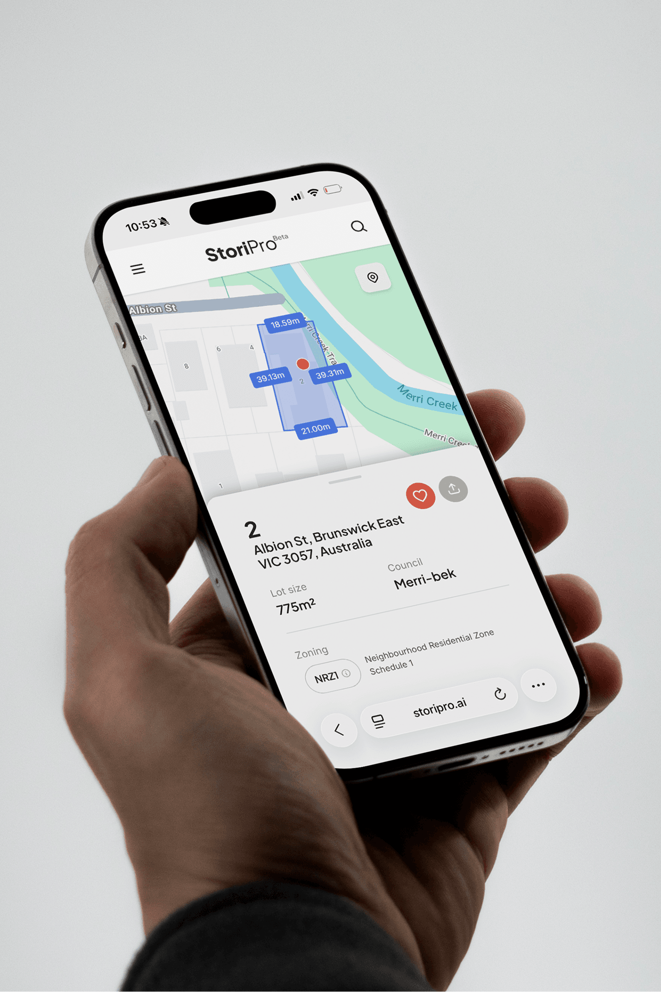 Property development site visualization