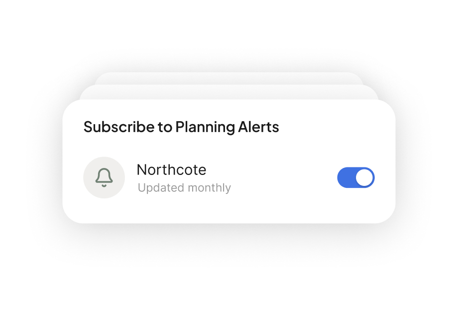 Subscribe to planning alerts